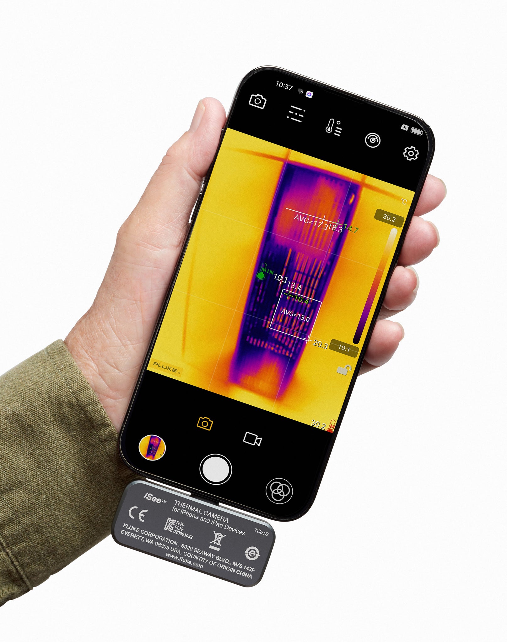 Fluke iSee™ TC01B Mobile Thermal Camera for iPhone – Queensland Calibrations