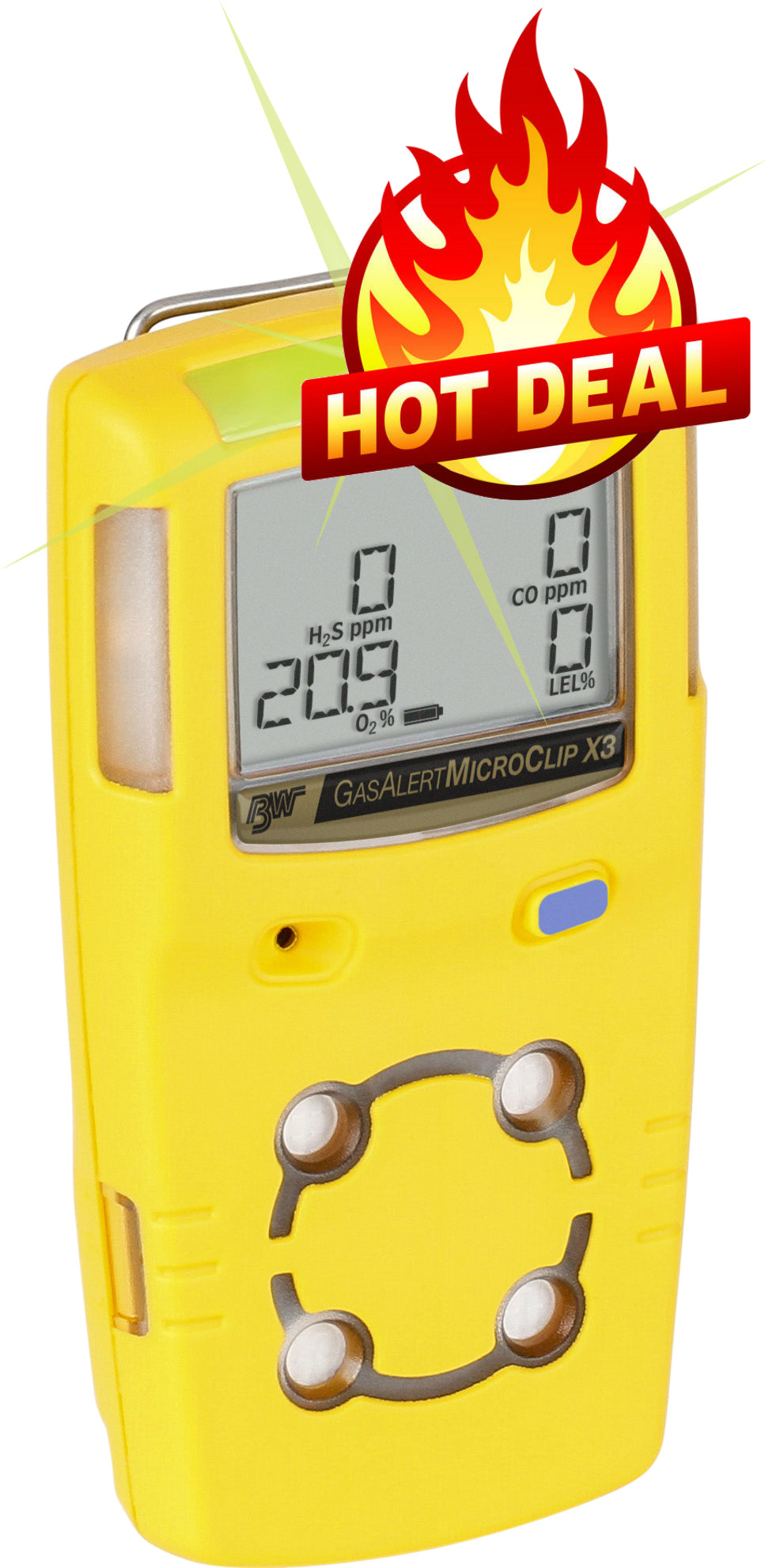 Honeywell BW MicroClip XL Multi-Gas Detector, Gas Detectors